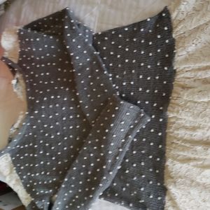 Lace trimmed sweater